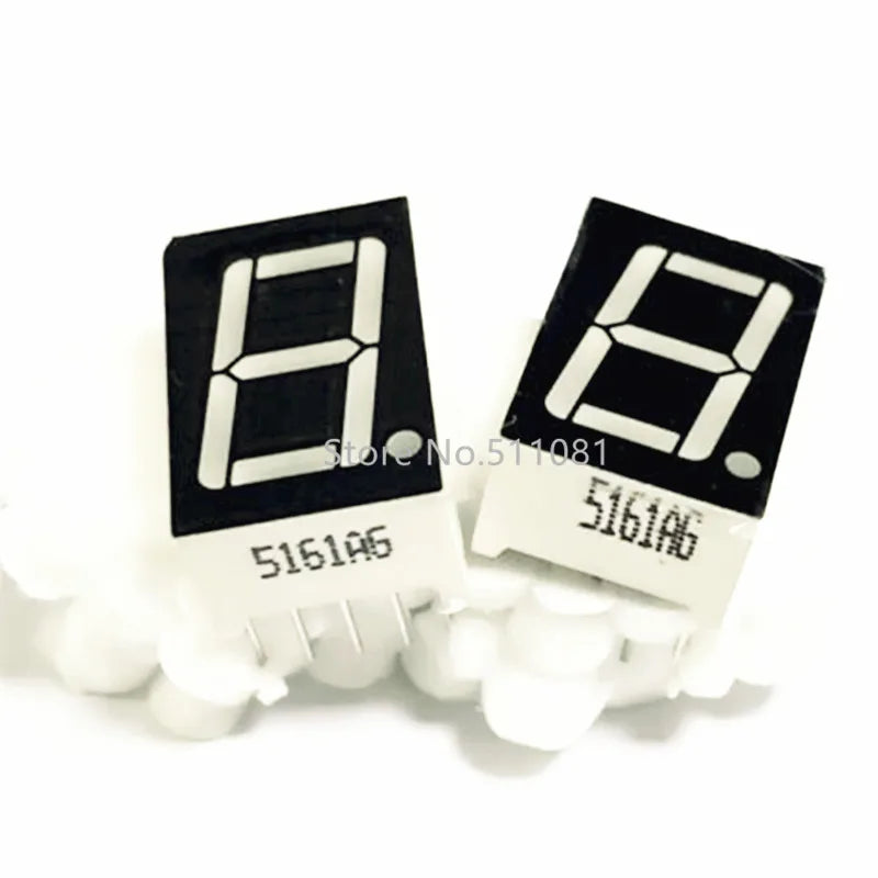5PCS 1 Digit 0.56" GREEN 7 SEGMENT LED DISPLAY COMMON CATHODE ANODE LD-5161AG LD-5161BG