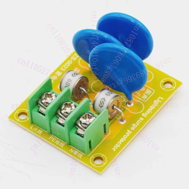 AC Power Surge Protector with Gas Discharge Tube & Varistor for Lightning & Overvoltage Protection - Size 48x38x28mm 1PC