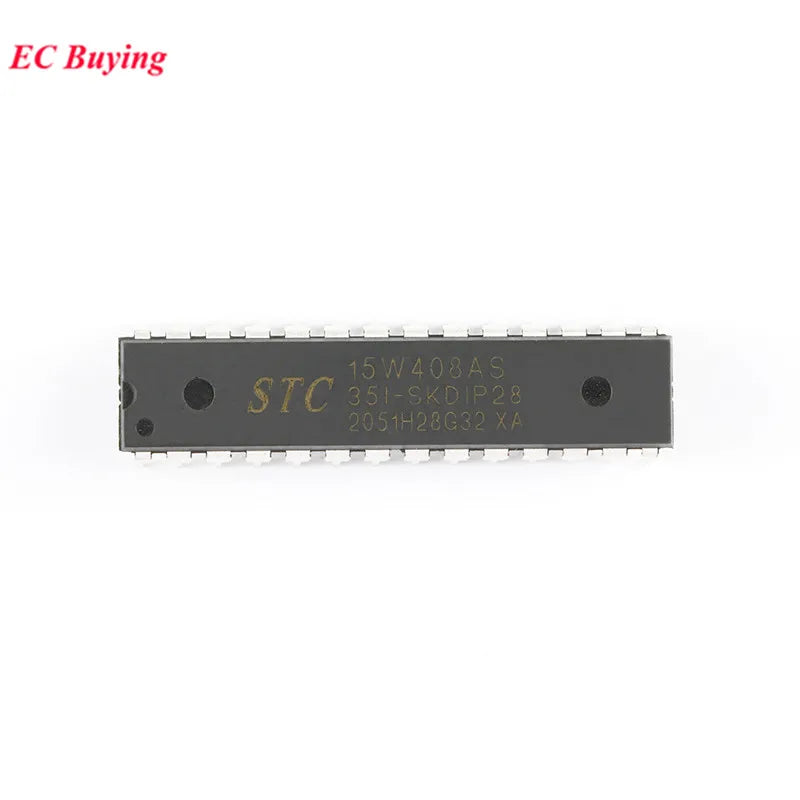 5pcs/1pc STC15W408AS STC15W408 STC 15W408AS Microcomputer Microcontroller MCU SMD STC15W408AS-35I-SKDIP28 1T 8051 Single Chip IC