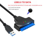USB 3.0 to SATA 22 Pin Cable Sata To USB 3.0 Adapter Converter Support 2.5/3.5 Inch External HDD SSD Hard Drive Sata