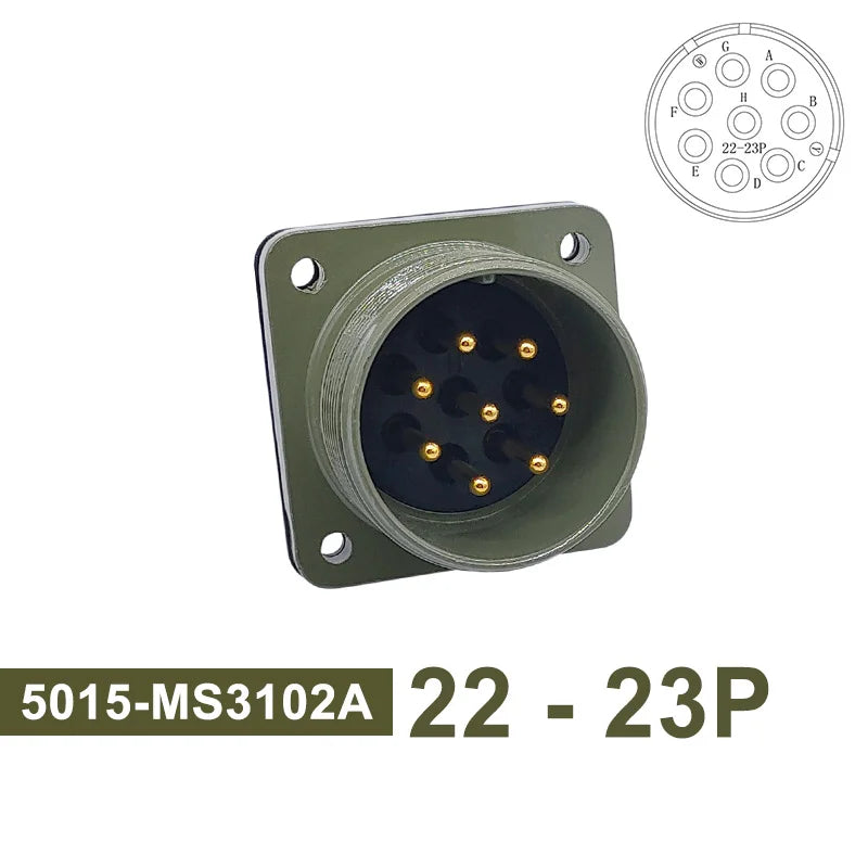 MS3102 MS3106 MS3108 Military Specification Connector 5015 MIL STD 8pin 19pin Plug&Socket 22-14 22-23 MIL-C Circular Connectors