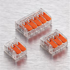 Mini Quick Lever Wire Connector Electrical Splicing Household 2/3/5 Ports Home Lighting Universal Terminal Blocks Led 0.2-6mm²