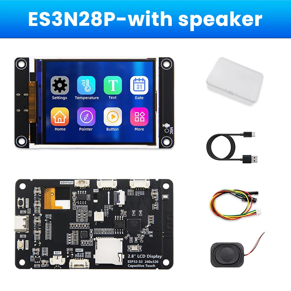 ESP32-S3 Development Board Wifi Bluetooth Intelligent Display Screen 2.8 Inch TFT Module Touch Screen Type C ES3N28P ES3C28