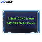 2.4" 2.42 Inch 128x64 OLED LCD Display Module SSD1309 12864 4 Pin IIC I2C SPI Serial Interface for C51