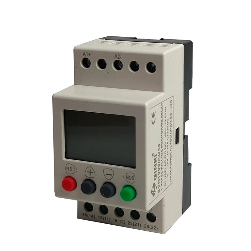SVR1000/AD48 LCD Single-Phase AC/DC 24~48V Overvoltage/Undervoltage Monitoring Relays