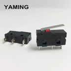 100pcs Limit Switch Micro Long Handle 3 Pins 5A 125 250VAC Contact Medium Size Black Control Circuit KW11-3Z-2
