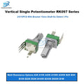2/5/10PCS RK097 R097 Vertical Precision Potentiometer with Bracket 15mm Handle No Gear 3 Feet A/B10K 2K 5K 50K 100K 250K 1M