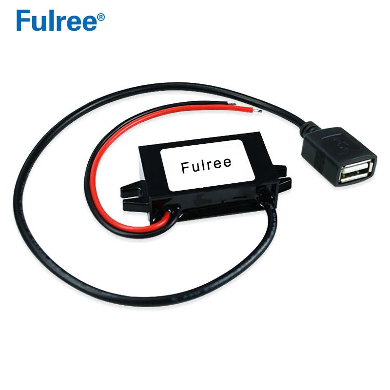 Type C USBC Mini Micro USB 12V 24V 36V 48V Convert to 5V 3A Car Phone Charger Step Down Buck Converter 12 Volt to 5 Volt