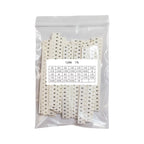 660pcs  0603/0805/1206 1% SMD Resistor Assorted Kit, 33 Values Each (20pcs Each: 1R，10K, 100K, 1K, 100R), Surface Mount Resista