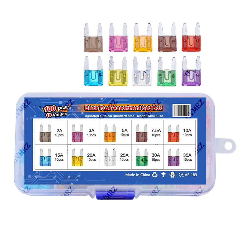 Car Blade Fuse Kit Fuses Automatic Truck Blade The Fuse Insurance Insert Insurance of Xenon Piece Lights Auto Accessories box