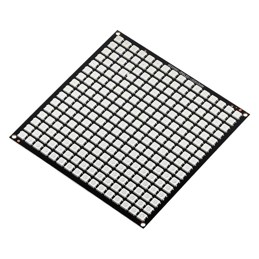 For DIY Decor Screen WS2812 LED Matrix Panel Module 16x16 256 Pixels Full Color Changing Addressable RGB Light Board DC4.5-5.4V