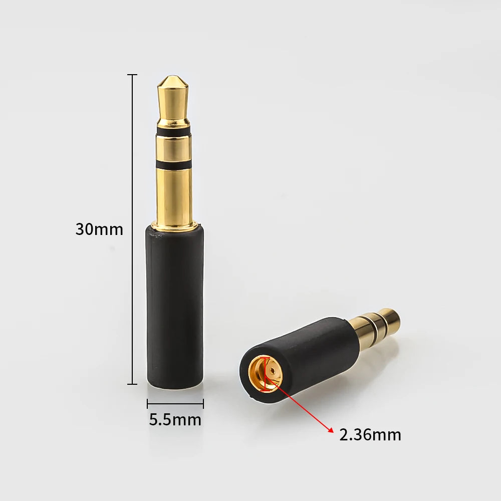 1 Pair 3.5mm to MMCX Adapter/0.78mm Pins for M1 M2 ZX-1 WTD-3 Headphones Conversion Pin DIY Stereo Headset