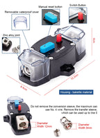 Circuit Breaker Reset Fuse 12v 24v 48v DC 20A-300A 250A Solar Fuse Car Boat Audio Manual Power Protect Fuse Resettable Insurance