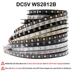 WS2812B WS2815 WS2813 Individually Addressable RGBIC LED Strip WS2811 WS2812 30/60/144Pixels/Leds/m Smart Tape Light DC5V/12V