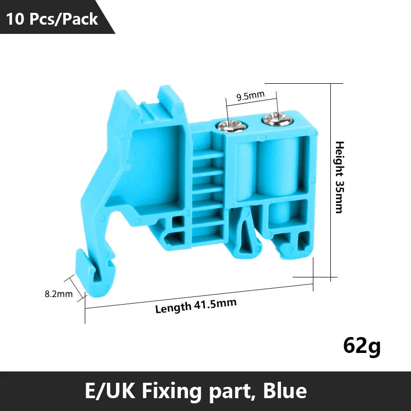 UK 2.5 Terminal Block UK2.5B Screw Connection Connect Strip 2.5B/3N/5N/6N/10N  2.5mm² Cable Electrical Din Rail Wire Connector