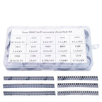 300PCS 15Values*20PCS 1206 0805 1210 1812 0.7A 0.5A 0.2A 1.1A SMD Resettable Fuse Kit 2A 2.6A 3.5A PPTC PolySwitch Self-Recovery