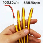 DC 12V/24V 8MM COB LED Strip Free Cut Cuttable 400LEDs/M 528LEDs/M High Density Flexible Tape Home Decoration Lighting 0.5M-10M