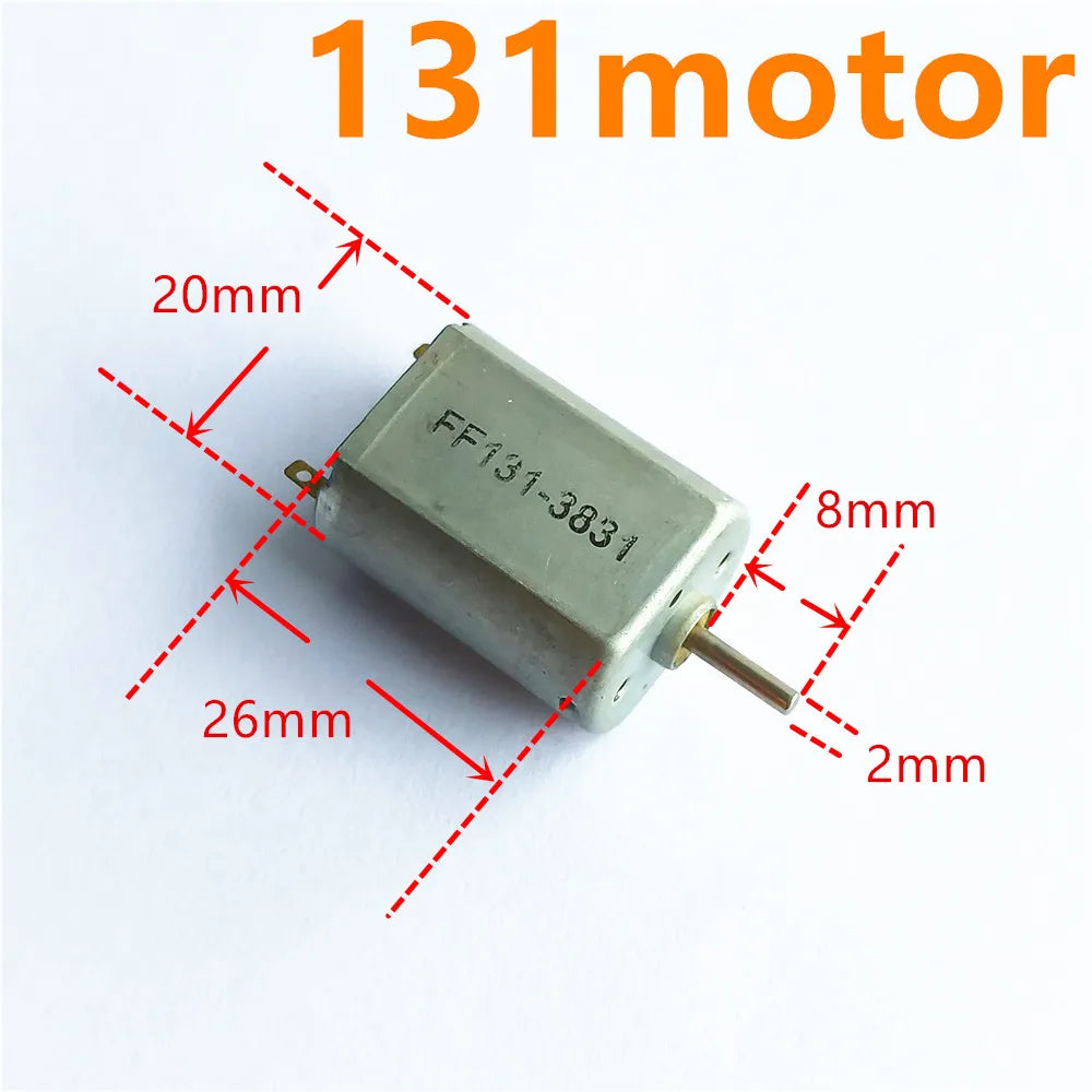 2pcs/lot 7Kinds DC Motors Micro Mini 130 390 R260 R280 N20 Brush DIY Model Toy Fan Tand Helicopter Boat Parts Drop Shipping