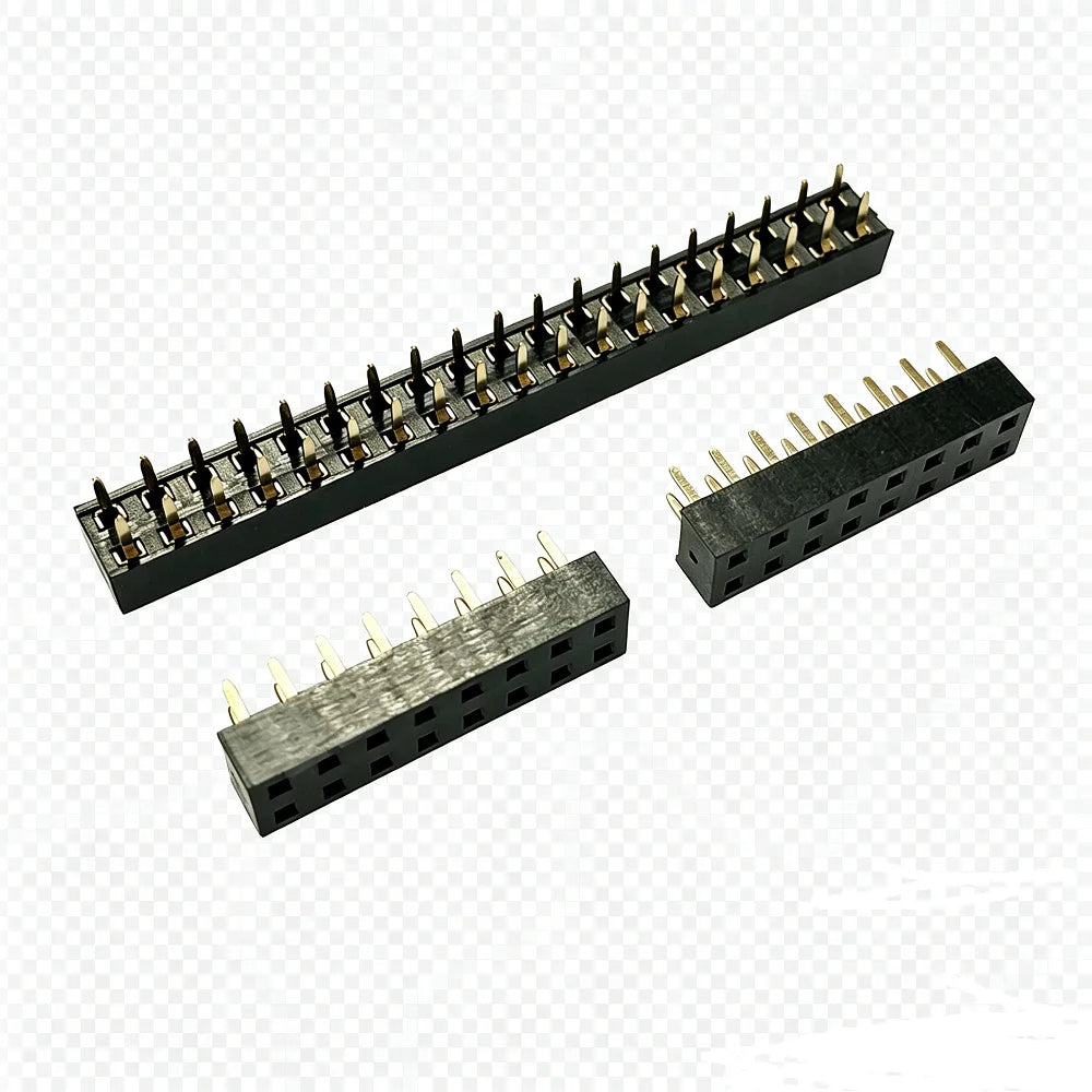 10pcs 2.54mm PH3.5 Low Short Profile Straight Double Row 2x2/3/4/5/8/10P Rohs Gold-plate PCB Female Pin Header Socket Connector