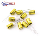 10PCS Audio Frequency Nonpolarity NP Electrolytic Capacitor 100V 1uF 1.5uF 2.2uF 3.3uF 4.7uF 5.6uF 6.8uF 10uF 22uF 33uF 47uF