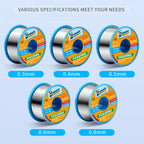 MECHANIC Lead-Free Solder Soldering Wire 0.3/0.4/0.5/0.6/0.8mm 40g Welding Tin Wire Soldering Wire Roll