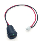 1/10pc USB Type C Input Type Charging Socket With LED Lights Plate 2pin Waterproof USB-C Power Port TYPE-C Female Connector Jack