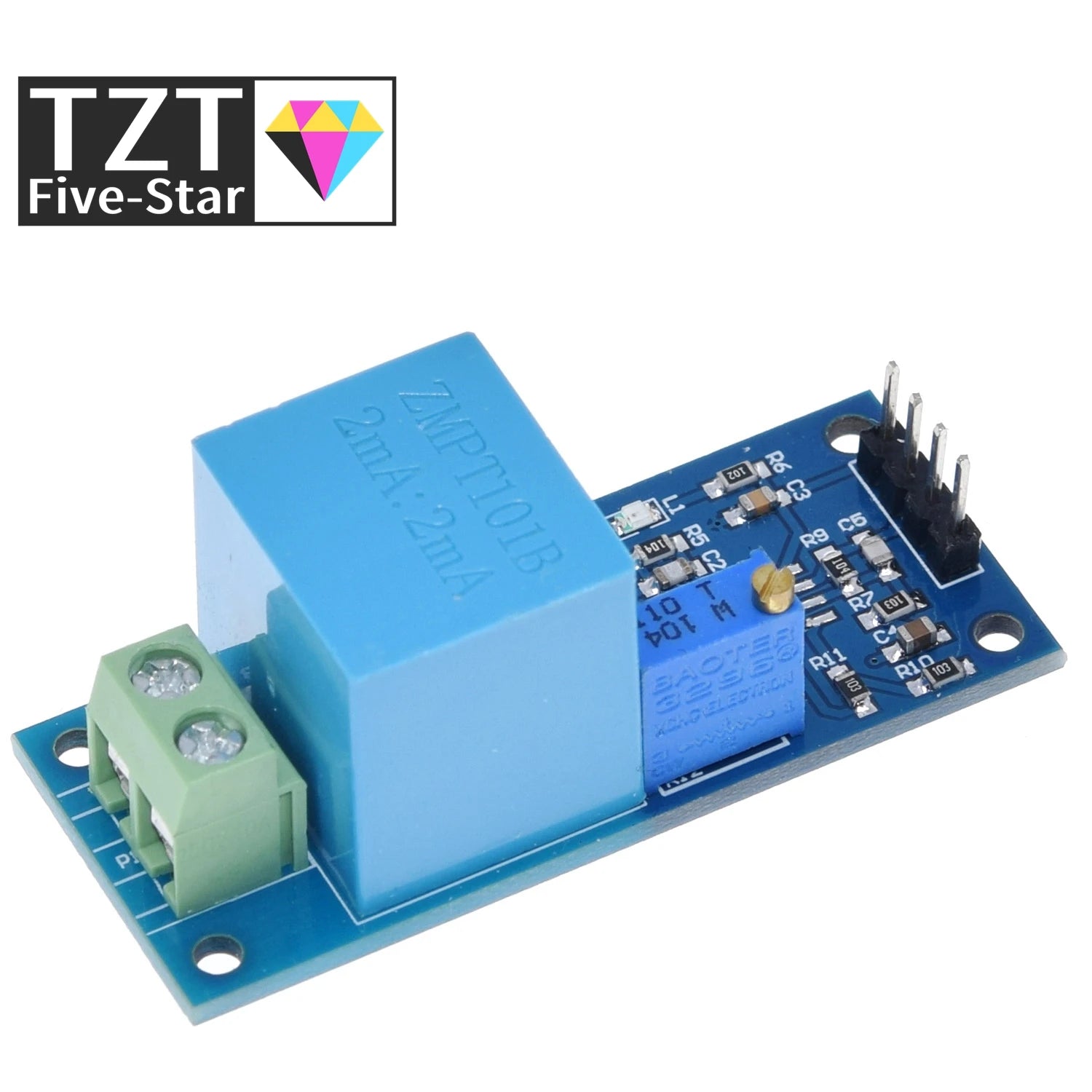 1/3PCS Active Single Phase Voltage Transformer Module AC Output Voltage Sensor for Arduino Mega ZMPT101B 2mA