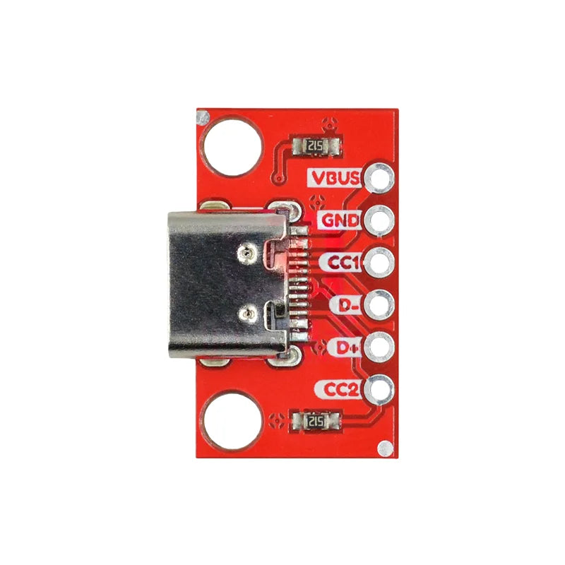 TYPE-C female connector test board, USB3.1 16P to 2.54, high-current power adapter board module