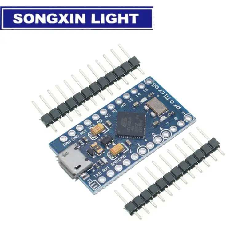 SAMIROB Pro Micro ATmega32U4 5V 16MHz Original Chip Replace ATmega328 For Arduino Pro Mini With 2 Row Pin Header