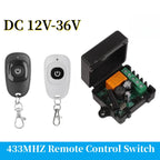 DC 12V 24V 36V 433 MHz Remote Control Wireless Switch 1 CH RF Relay Receiver and 1CH Transmitter for Door Electromagnetic Lock