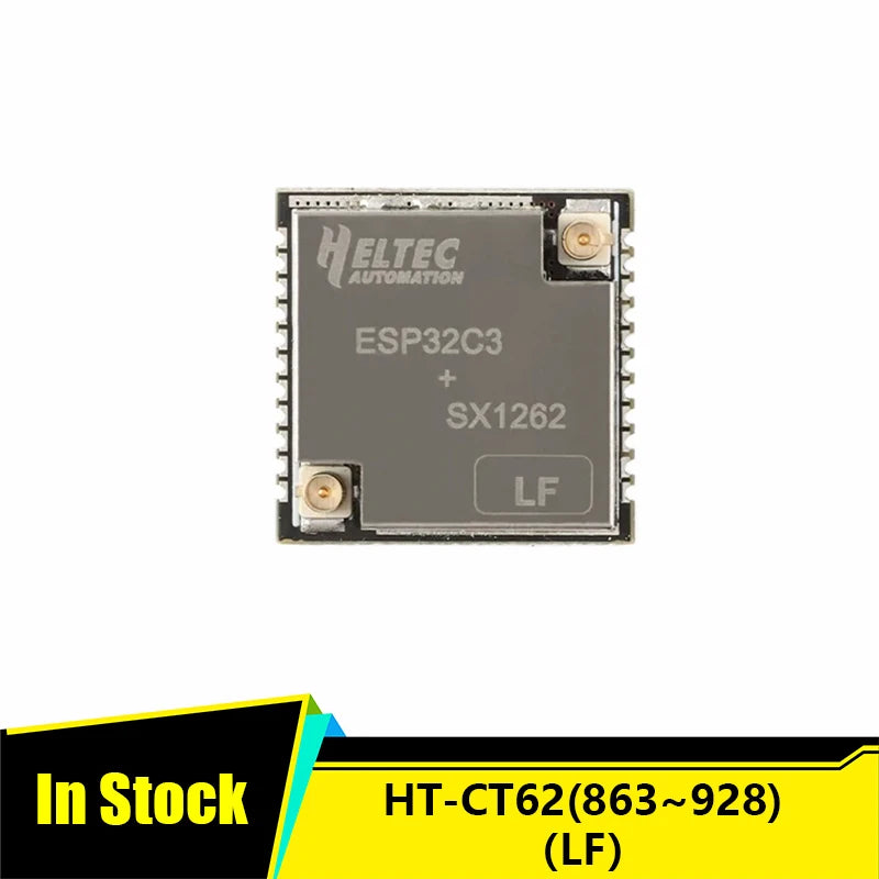 XRY 1PCS HT-CT62 ESP32C3 SX1262 Bluetooth-compatible BLE LoRa LoRaWAN Node WiFi Wireless Module 433-510MHz 863-928MHz Antenna