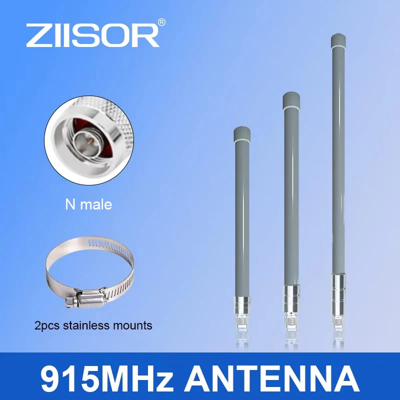 Meshtastic LoRa 915MHz Antenna 923MHz IoT Helium Hotspot Meshcore Aerial Outdoor N Male Fiberglass Sending Receiving Antennas
