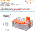 Mini Fast Wire Connector Terminal 25/50/100 PCS Set Compact Plug-in Home Wiring 0.08-4.0mm Universal Cabler for Electronics