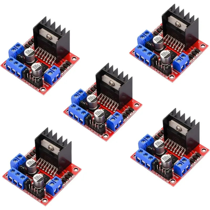 5/10PCS L298N DC Motor Driver Module L298N Stepper Motor Smart Car Robot Accessory High Power L298 DC Motor Driver for Arduino