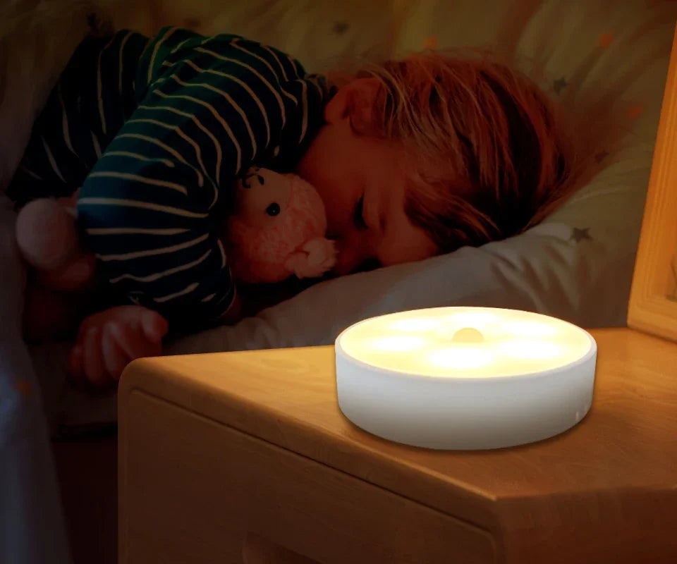 1/2/4pcs Rechargeable Motion Sensor LED Night Light Wall Decoration Bedroom Night Lamp Kitchen Cabinet Lights Child Nightlight