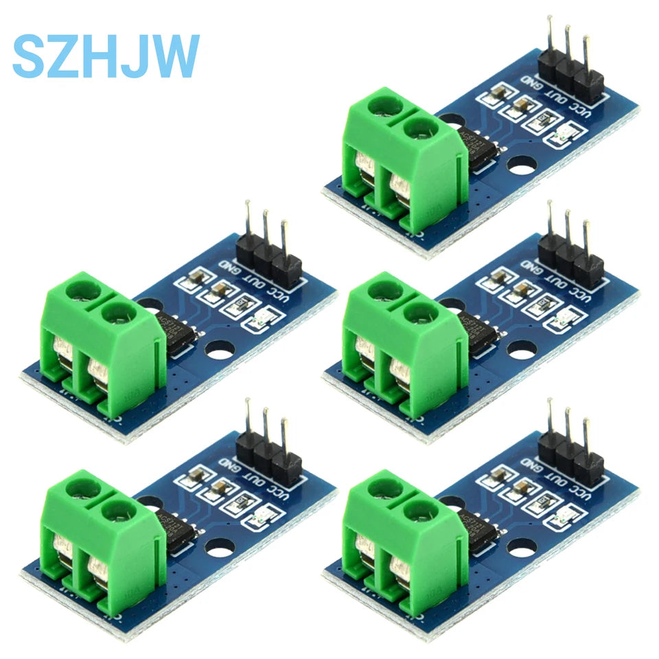 1-10PCS Hall Current Sensor Module ACS712 Module 5A 20A 30A Hall Current Sensor Module 5A/20A/30A ACS712 For Arduino