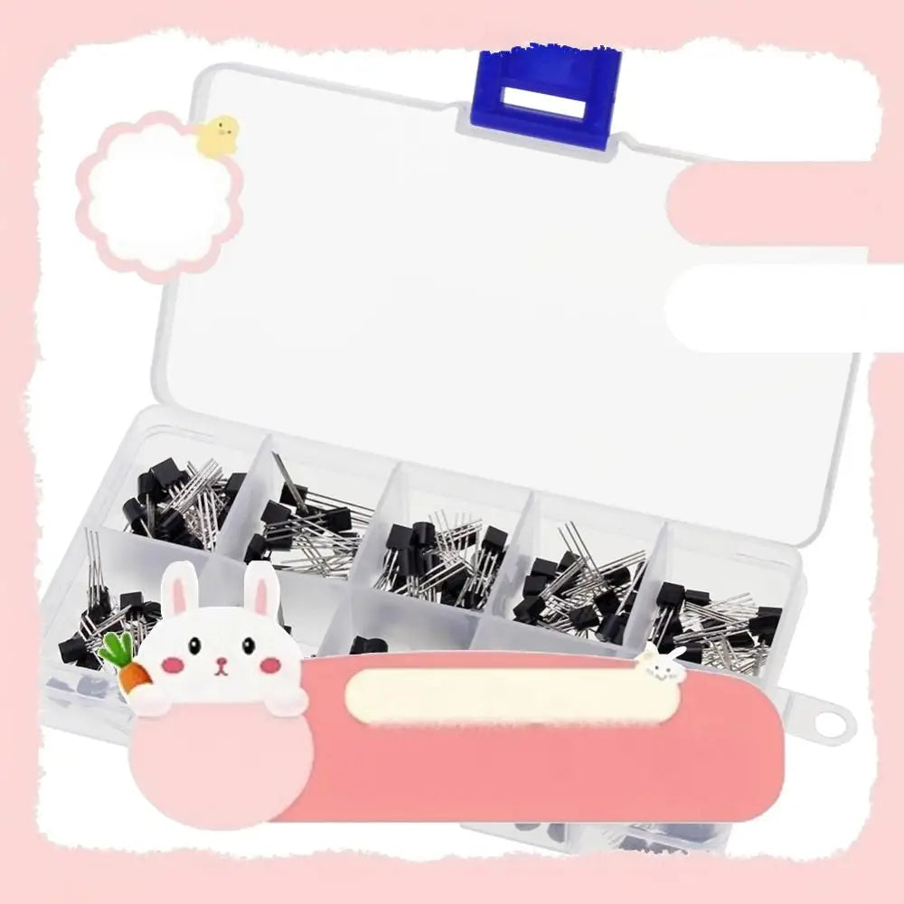 200PCS Transistor Assorted Kit 10 Values TO-92 PNP NPN BC327 BC337 2N2222 2N2907 2N3904 2N3906 S8050 S8550