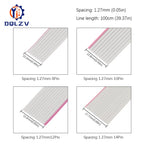 1/3/5Meter 6/8/10/16/18/20/26/34/40P 1.27mm Pitch Color Grey Flat Ribbon Cable Rainbow DuPont Wire For IDC 2.54mm FC Connector