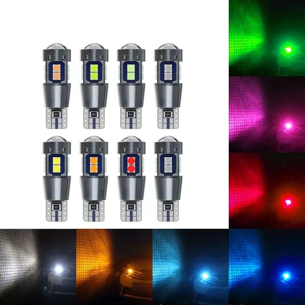 Car Interior Side Light T10 W5W 168 192 Led Tail Light 3030 10SMD 12V Auto Lamp CANBUS NO Error Car Marker Parking Bulb