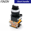 22mm LA38-11X2 20X3 Selector Switch 1NO1NC/2NO/2NC 2/3 gear Rotary Switches Knob Switch Self-lock/Self-reset Momentary Latching