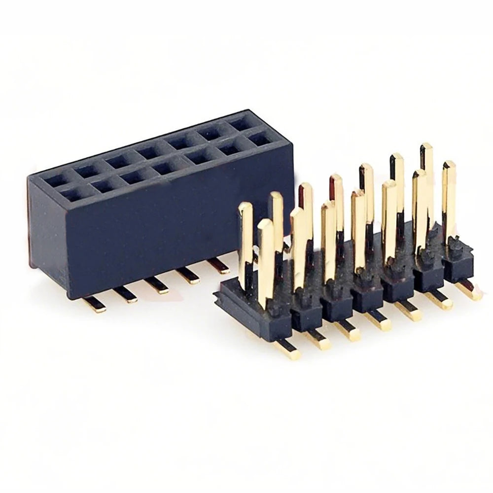 10pcs 1.27mm SMT Dual SMD Mlale Pin Header Gold-plated 2*3/4/6/8/10/20/40/50Pin PH4.3 Female Socket