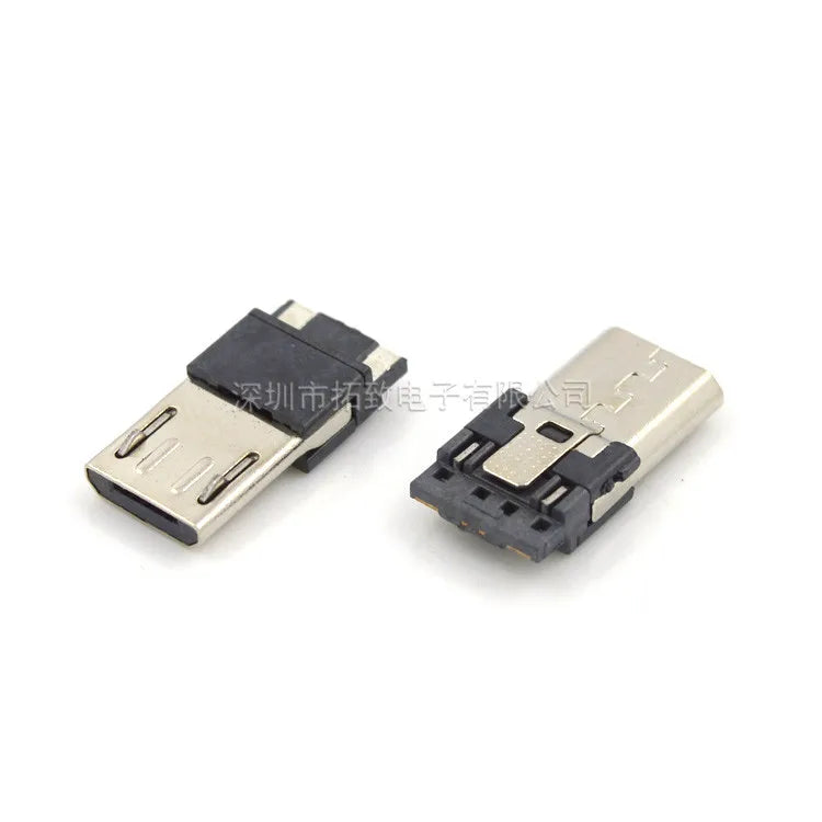 20pcs Micro USB 2.0 Male 2p/4p/5Pin USB Connectors USB Connector Port Jack Tail Sockect Plug Terminal