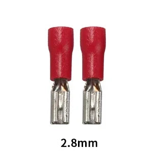 100/50/10pcs Female Crimp Terminal 2.8mm 4.8mm 6.3mm Insulated Spade Wire Connector Electrical Wiring Cable Plug Red blue yellow