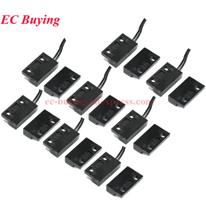 1-10Pcs PS-3150 Reed Switch Sensor PS3150 Normally Open NO Proximity Magnetic Door Window Contacts 30cm Wire Inductance Distance