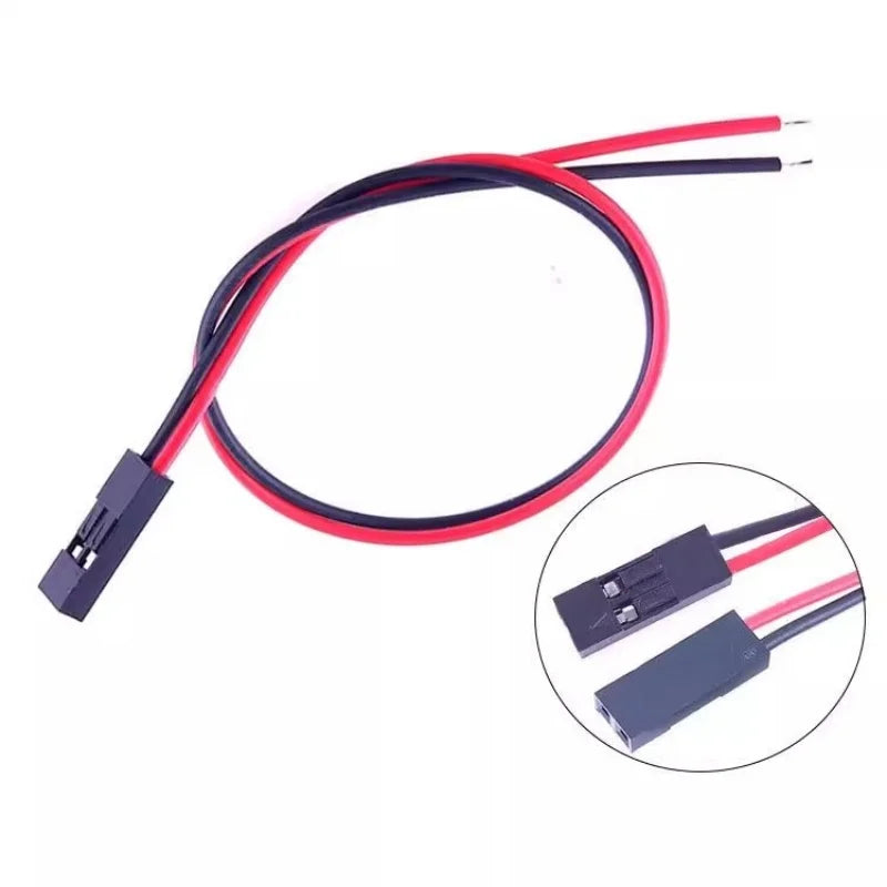 20pcs/10pc 2pin Dupont Cable 2P 2 Pin Female Jumper Connector Wire 2.54mm Pitch Length 10CM 20CM 30CM Single Head for 3D Printer