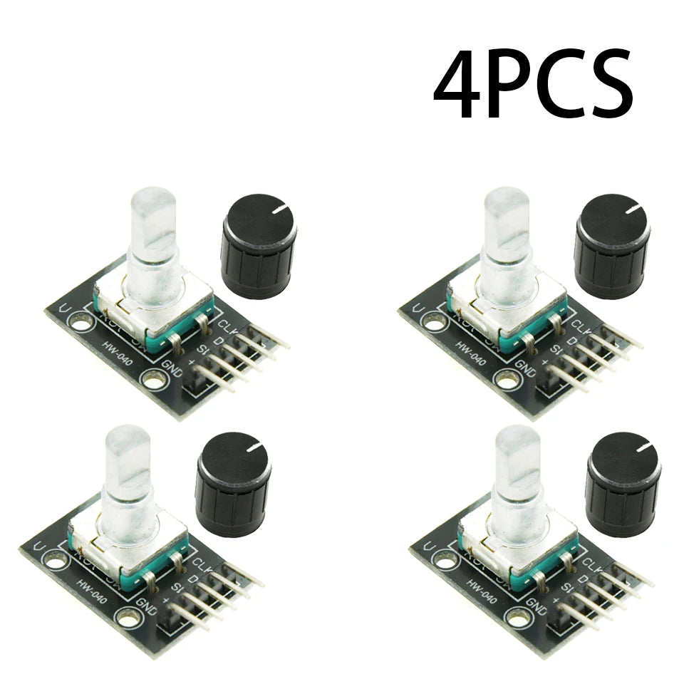 1-10PCS 360 Degree Rotary Encoder Module KY-040 Brick Sensor Development Board with Knob Cap Potentiometer KIT DIY for Arduino