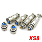 XS8 XS9 XS10 XS12 Aviation connector push-pull circular quick connector 2PIN ~ 6PIN Gold plated contact Male and Female plug