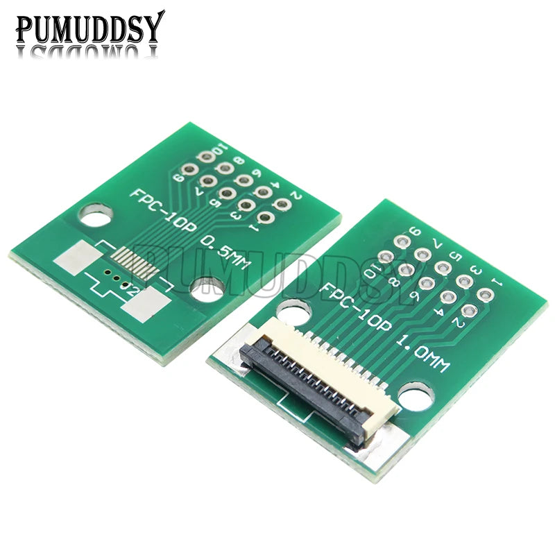 FPC FFC 0.5MM 1.0MM Pitch Conversion Board DIY PCB Board 6P~60P 6 8 10 20 24 26 30 34 40 50 60 P Connector For Cable Transfer