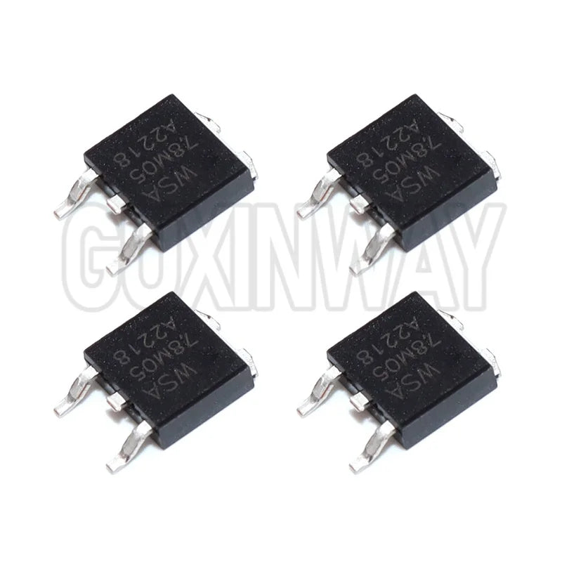 10/50PCS 78M05 LM7805 TO-252 7805 1000MA 5V NEW Three-terminal Voltage Regulator Tube