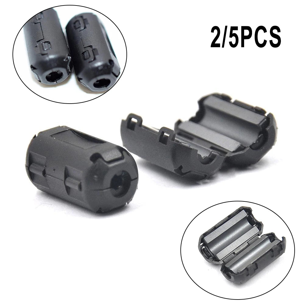 2/5pcs TDK Clip-On Ferrite Ring Core Noise Suppressor For EMI RFI Clip Anti-jamming Cable Active Components Filters 12 X 25mm